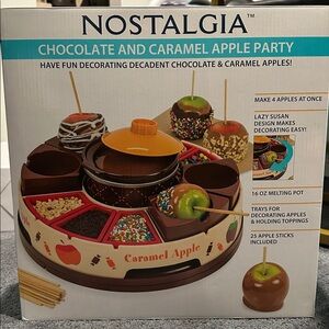 Nostalgia Chocolate and Caramel Apple Party Set